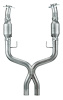 2.500 in. Long-Tube X-Pipe with Catalytic Converters 2005-2010 Ford Mustang - image 1