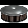 14" Spun Aluminum Air Cleaner Assembly 14" x 3" 1-3/4" Drop Base - image 1
