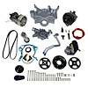 174035 Front Runner Engine Accessory Drive System, Small Block Ford, Black, with Power Steering, w/Black Compressor & Alternator - image 1