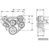 174048 Front Runner Engine Accessory Drive System, Big Block Chevy, Black, with Power Steering - image 2