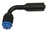 359310 Beadlock Reduced Barrier Hose Black O-Ring Fitting [90-Degree, #6]