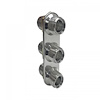 383100 Streamline Polished Aluminum 3-Way In-Line Bulkhead Plate