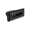 490549 Louver for 2.5 in. Hose - 2.06 in. Height x 5 in. Width [Black with Chrome Accents] - image 1
