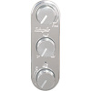 491214-RVA Gen IV & Gen 5 ProLine 3-Knob Oval Vertical Control Panel with Polished Face & Knobs - image 1