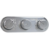 491610 Gen II ProLine 3-Knob Heater Control Panel, Polished Face & Knobs - image 1