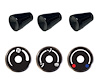 491643 A/C Control Upgrade Kit for 1961-1966 Ford F100 [Black Anodized Knobs, Machined Aluminum Bezel] - image 1