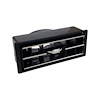 491791 Louver for 2.5 in. Hose - 2.05 in. Height x 5.11 in. Width x 1.47 in. Thickness [Black with Chrome Accents] - image 1