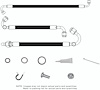 521199 SureFit Reduced Barrier Standard Hose Kit Fits Select 1955-1957 Chevy Trucks - image 1