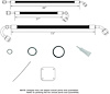 524467 SureFit Reduced Barrier Standard Hose Kit for 1968 Chevrolet Chevelle [Passenger Side] - image 1