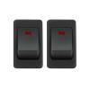Rocker switch red  (2 Pc) - image 1