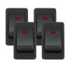 Rocker switch red  (4 Pc) - image 1