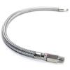 Stainless Steel Braided Leader Hose w/Check Valve 1/4" (M) to 1/4" (M) Swivel - image 1