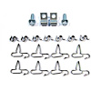 72 -75 A Body 5/16 x 1/4 AND Return Fuel Line Clip Set 22 pcs. - image 1