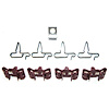 66 -67 Excl. RA AND HO - Brake Line Clips 9 Pcs. - image 1