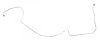 AFB6602 SS - Right Front Brake Line - image 1