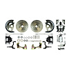 67 - 69 Camaro / Firebird and 68-74 Nova Front Wheel Power Disc Conversion w/ Braided Stainless Blac - image 1
