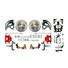 67 - 69 Camaro / Firebird and 68-74 Nova 2 drop spindle Front Wheel Power Disc Conversion w/ Braided - image 1