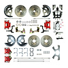 64 - "72 A Body GM, Chrome Booster, Red Show"N Go - Power 4 Wheel Disc Conversion - image 1