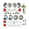67 - "69 F Body GM, Booster, Staggered Rear, Red Show"N Go - Power 4 Wheel Disc Conversion - image 1
