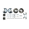 A/F/X Body Rear Disc Conversion, 10/12 Bolt, Staggered Shocks, No E-Brake Assembly - image 1
