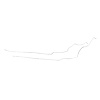 70 -72 Convt. 1/4 - Front to Rear Fuel Return Line 2 Pcs. - image 1