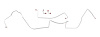 64 -65 Disc Conv. - Front Brake Line Kit - Stainless 4 Pcs. - image 1