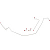 64 -65 GTO Manual Disc Brake Conversion Line Set 4 Pcs. - image 1