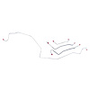 67 Std. Drum V-8 Excl. R/A AND HO - Front Brake Line Kit 4 Pcs. - image 1