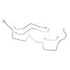 67 Pwr. Drum Ram Air AND HO - Front Brake Line Kit 4 Pcs. - image 1