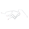 67 Pwr. Drum - Front Brake Line Kit 4 Pcs. - image 1
