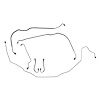 Front Brake Line Kit 1968-72 Oldsmobile Cutlass 442 - image 1