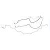 75 Hust Olds Pwr. Disc - Front Brake Line Kit 4 Pcs. - image 1
