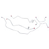 78 - 87 Cutlass Pwr. Disc Front Brake Line Kit, 4 Pcs. - image 1