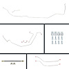 64 GTO/Cutlass Manual 4 Wheel Disc Conversion Complete Brake Line Kit 26 Pcs. - image 1