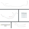 65 GTO/Cutlass Manual 4 Wheel Disc Conversion Complete Brake Line Kit 26 Pcs. - image 1