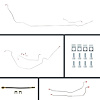 66 GTO/Cutlass Cnvt Power 4 Wheel Disc Conversion Complete Brake Line Kit 26 Pcs. - image 1
