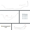 66 GTO/Cutlass Power 4 Wheel Disc Conversion Complete Brake Line Kit 26 Pcs. - image 1