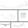 69 GTO/Cutlass Cnvt Power 4 Wheel Disc Conversion Complete Brake Line Kit 26 Pcs. - image 1