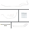 71 GTO/Cutlass Cnvt Power Disc Conversion Complete Brake Line Kit 26 Pcs. - image 1