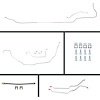 71 GTO/Cutlass Cnvt Power 4 Wheel Disc Conversion Complete Brake Line Kit 26 Pcs. - image 1