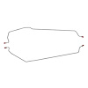 66 All Cars - Rear Axle Brake Lines 2 Pcs. - image 1
