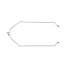 66 All Cars - Rear Axle Brake Lines 2 Pcs. - image 1