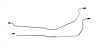 66 Rear Disc - Rear Axle Brake Lines - Stainless 2 Pcs. - image 1