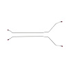 Rear Axle Brake Lines 1967 Cutlass, 442, GTO, LeMans, Tempest, Skylark - image 1