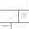 64 GTO/Cutlass Manual 4 Wheel Disc Conversion Complete Brake Line Kit 26 Pcs. Stainless - image 1