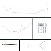 67 GTO/Cutlass Manual Disc Conversion Complete Brake Line Kit 26 Pcs. Stainless - image 1
