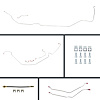 67 GTO/Cutlass Manual 4 Wheel Disc Conversion Complete Brake Line Kit 26 Pcs. Stainless - image 1