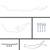 69 GTO/Cutlass Manual 4 Wheel Disc Conversion Complete Brake Line Kit 26 Pcs. Stainless - image 1