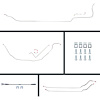 70 GTO/Cutlass Cnvt Manual Disc Conversion Complete Brake Line Kit 26 Pcs. Stainless - image 1