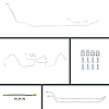 64 GTO/Cutlass Cnvt Power Disc Conversion Complete Brake Line Kit 26 Pcs. Stainless - image 1